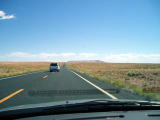 US-160, Over the horizon, road to the Monument Valley.